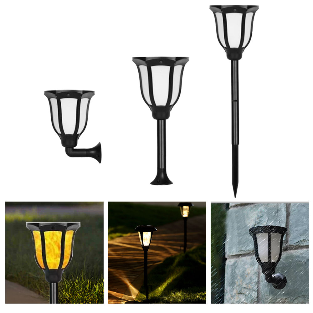 High Quality Ip65 Waterproof Solar Torch Light, Solar Flickering Light Garden Led Solar Flame Light (1)